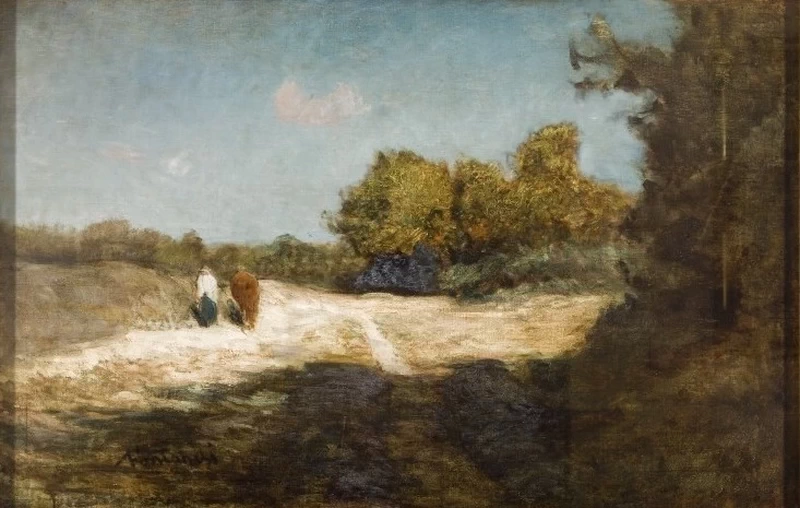 A Parella. Paesaggio con figure - Galleria d’Arte Moderna Ricci Oddi, Piacenza
